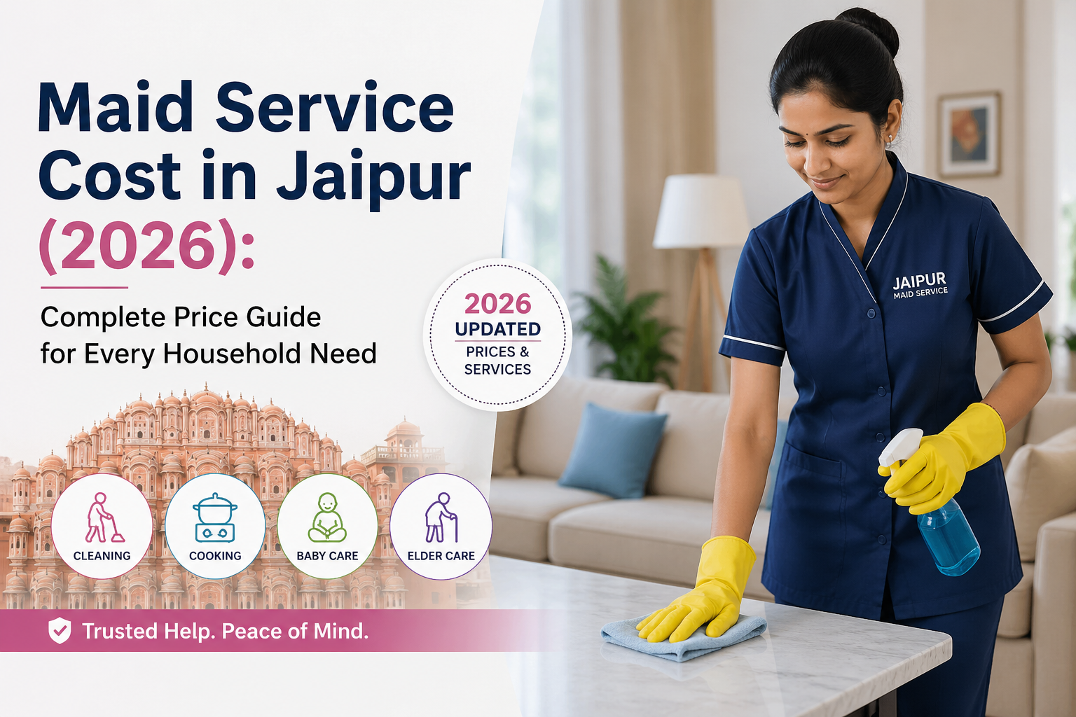 Maid Service Cost in Jaipur (2026): Complete Price Guide for Every Household Need