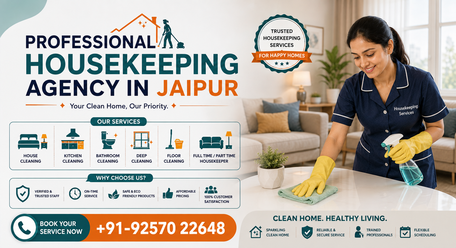 Housekeeping Agency in Jaipur: How to Choose the Right Household Service