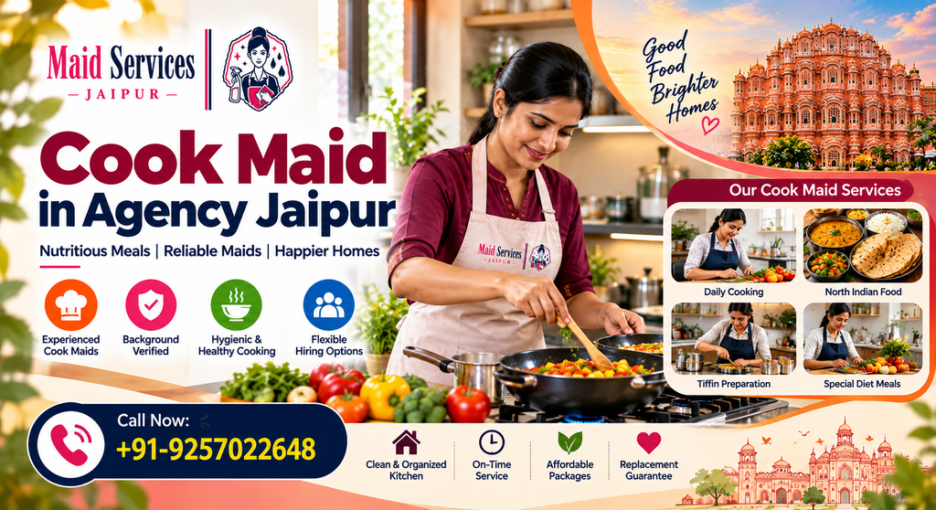 cook maid in agency Jaipur